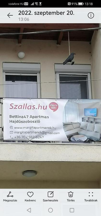 Bettina47 Apartman Hajdúszoboszló 外观 照片